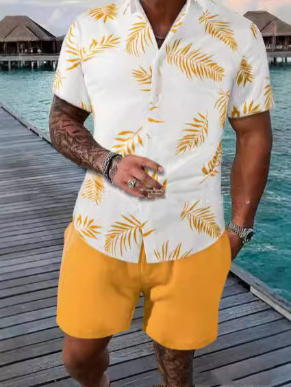 Stylisches & bequemes Herren Shorts-Set: Zweiteiler für Sommer, Urlaub & entspannte Tage.