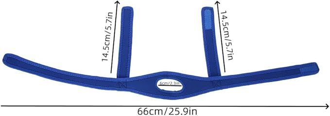 Ergonomisches Anti-Schnarch Kinnband mit Klettverschluss für einfache Anwendung und optimalen Halt beim Schlafen.