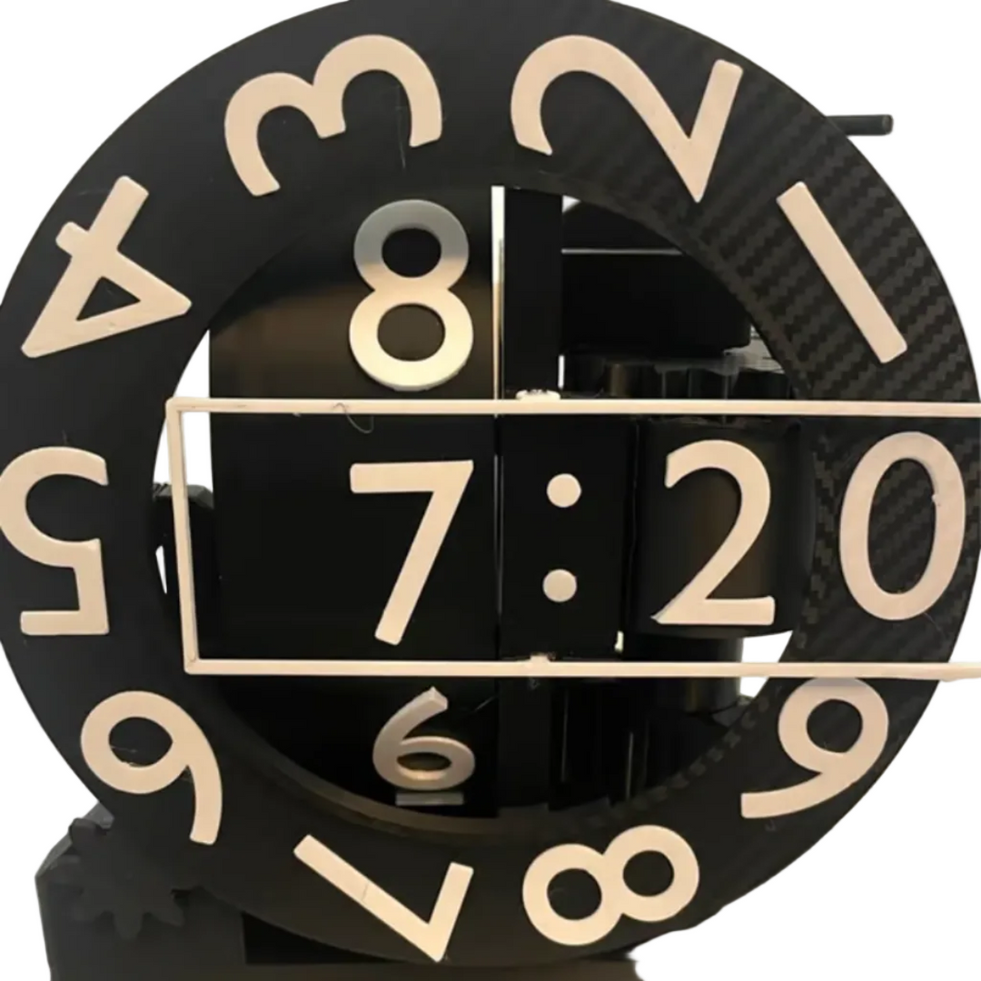 Moderne 3D-Wanduhr mit geometrischem Design. Perfekt für Wohnzimmer, Büro oder Studio. Stilvolle Wanddekoration.