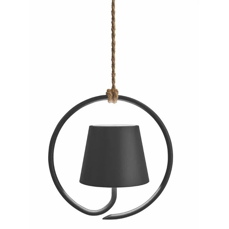 Minimalistische Design-LED-Hängelampe, kabellos & dimmbar. Perfekt für Wohnzimmer, Terrasse & Haus.