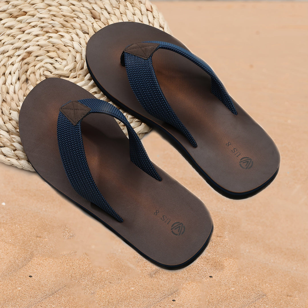 Leichte Slip-On Herren Zehentrenner Sandalen. Bequeme Schuhe für schnelles An- & Ausziehen im Sommer.