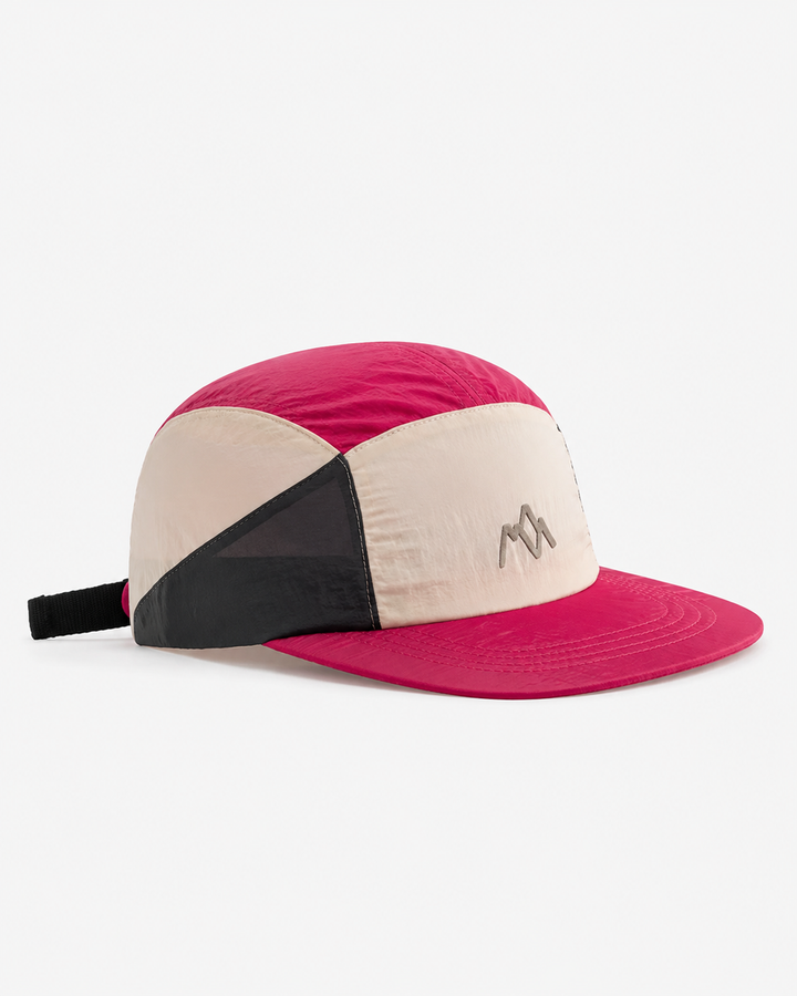 Verstellbarer Unisex 5-Panel Outdoor Hut in Blau. Atmungsaktive Sportmütze für Camping, Reise & Wandern.