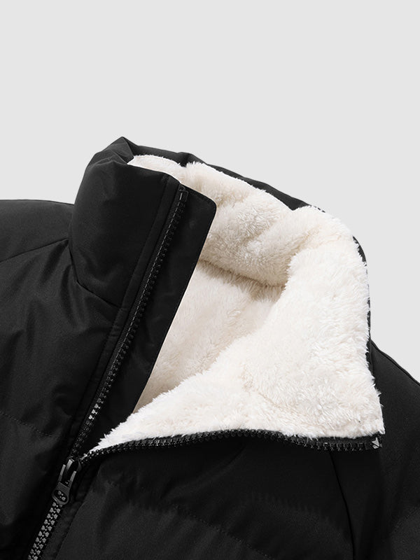 Ganze Ansicht der Herren Pufferjacke Arlo, eine warme & stilvolle Winterjacke.