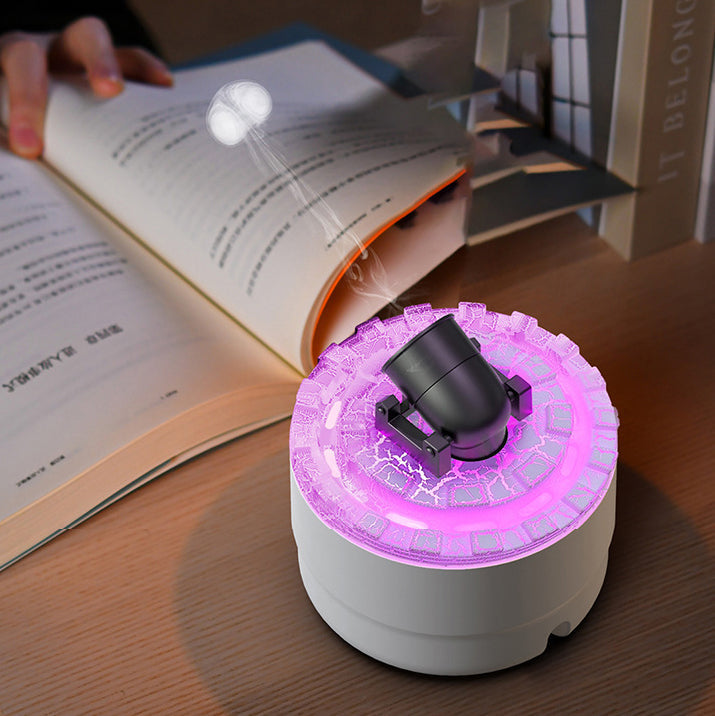 Aroma Diffuser für ätherische Öle, mit sanftem Flammenlicht & Nachtlicht-Funktion für erholsame Stunden.