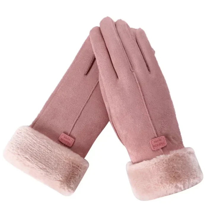 Moderne Winterhandschuhe für Damen, winddicht & touchscreen-fähig, ideal für Outdoor.