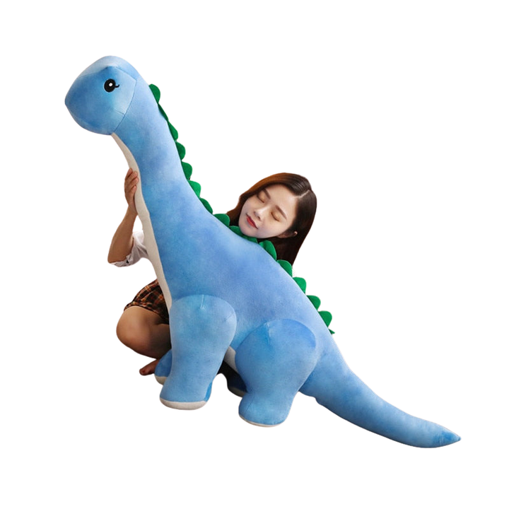 Stehendes Plüschtier Diplodocus für Kinder, weich & freundlich, ideal als Kuscheltier im Kinderzimmer.