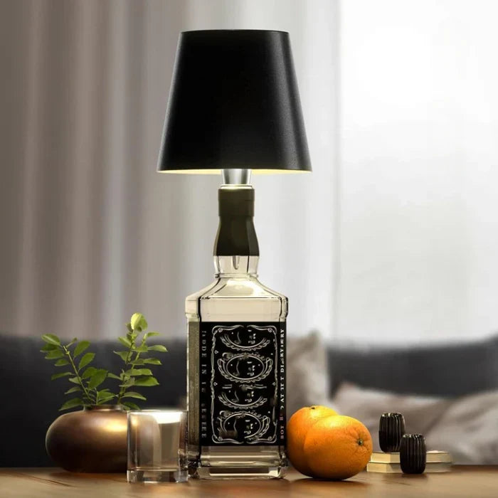 Flaschenlampe LED mit USB-Anschluss, dimmbar, perfekt für drinnen & draußen.