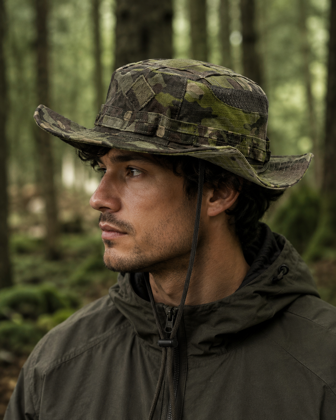 Camouflage Boonie Hut für Damen und Herren. Optimaler Sonnenschutz bei Outdoor-Sportarten & Freizeit.