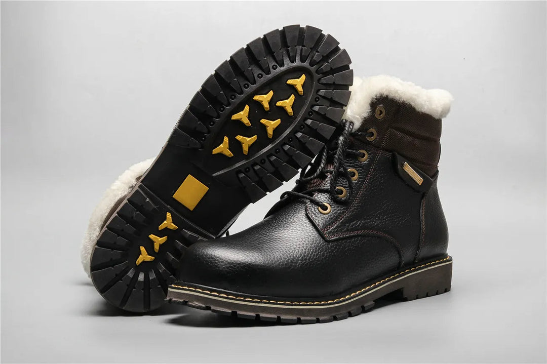 Warme und bequeme Herren Winterschuhe, ideal für extrem kalte Temperaturen.