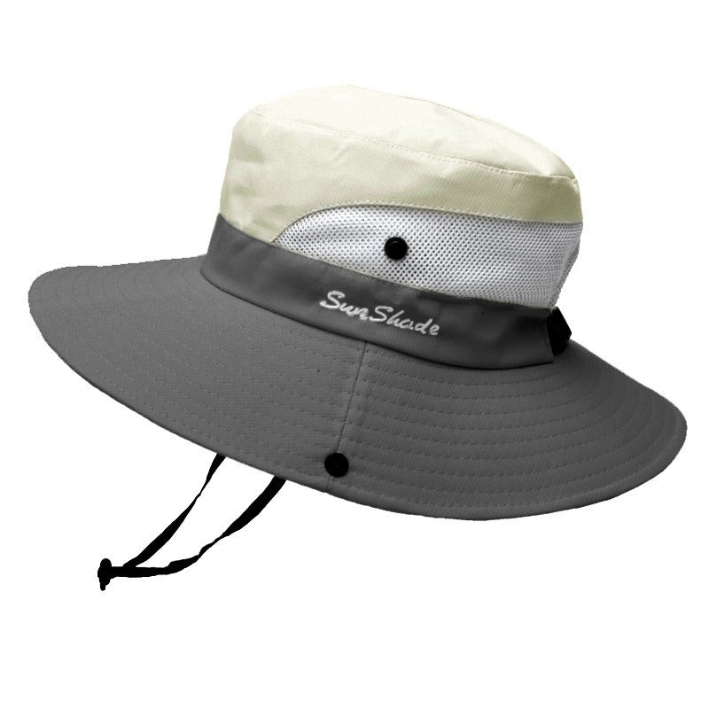 Stylischer Strandhut für Damen mit breiter Krempe, UV-Schutz, ein Must-Have.