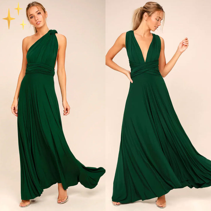 Modernes Damen Wickelkleid Mira, ein Must-have für Ihre Garderobe. Wandelbar & elegant für jeden Anlass.