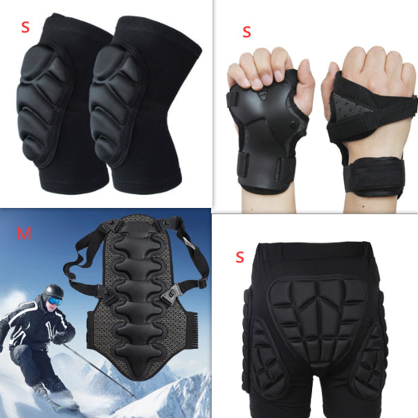Gepolsterte Unisex Schutzhose für Skifahren & Snowboarden, schützt Hüfte & Oberschenkel.