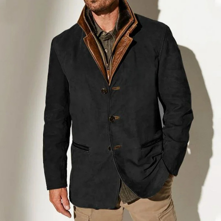 Komfortable Retro-Herrenjacke, atmungsaktiv und modisch für Freizeit.