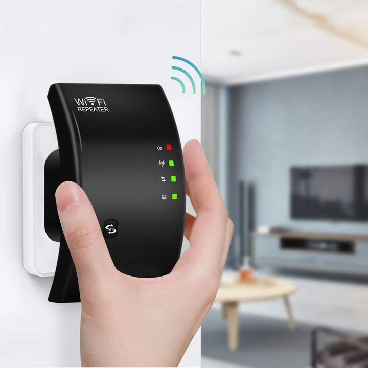 Drahtloser WiFi-Repeater NetBlaze, eliminiert WLAN-Funklöcher für schnelles Internet in jedem Raum.