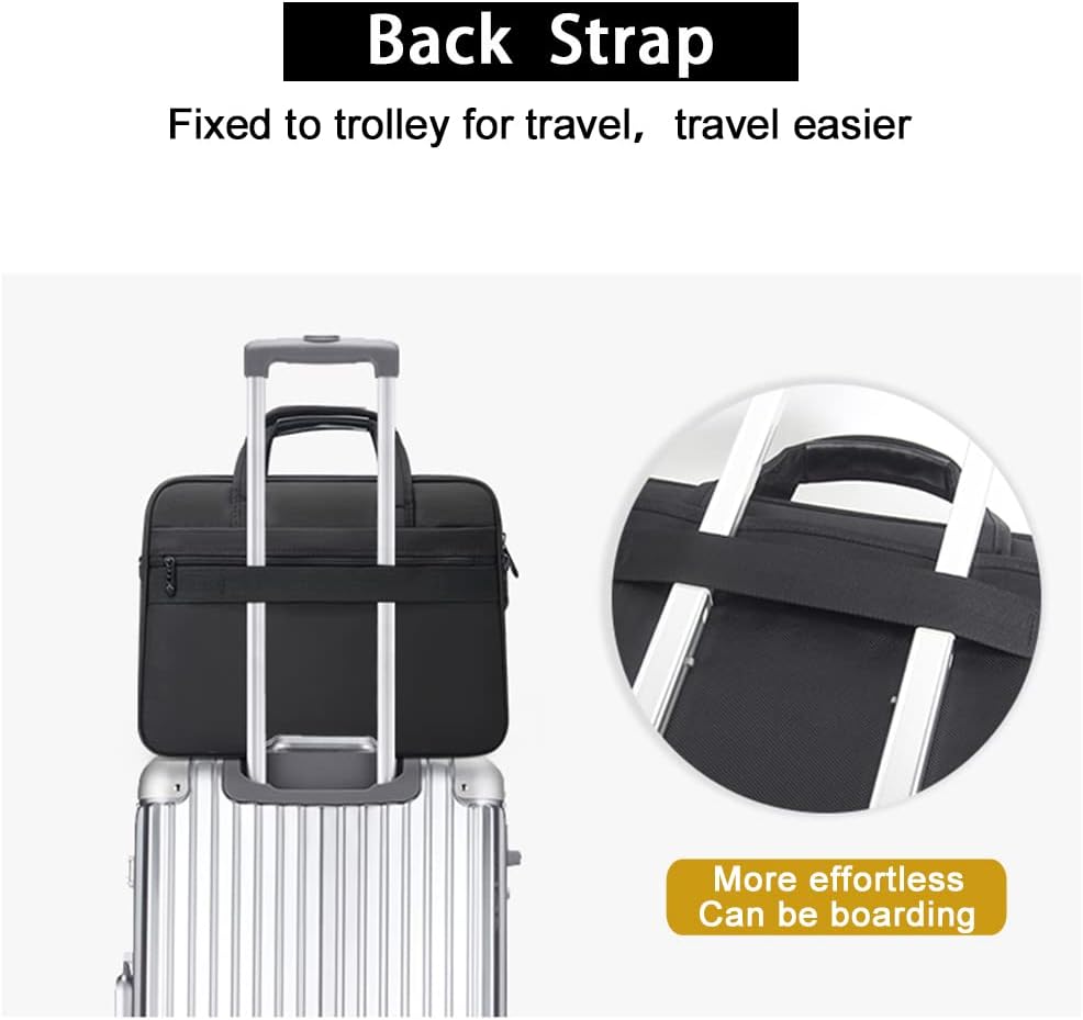 Geräumige Herren Canvas Laptoptasche: Bietet Platz für Laptop, Ordner und persönliche Gegenstände.