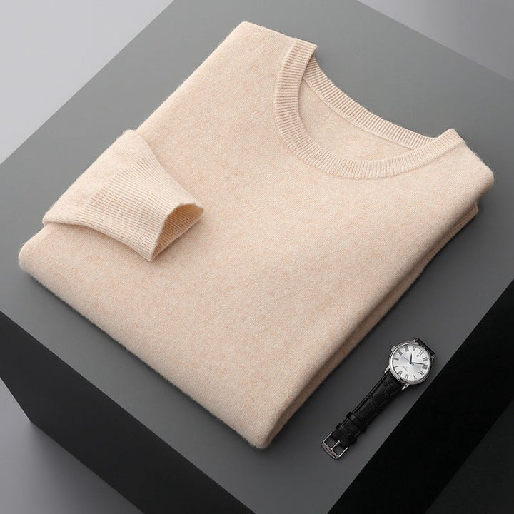 Gemütlicher Herren Winterpullover mit Rundhals, warm & bequem für Freizeit und Casual-Looks.