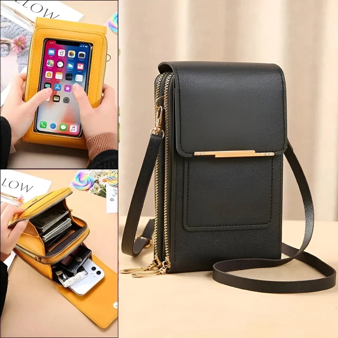 Modische Damen Anti-Diebstahl Schultertasche aus Leder mit viel Stauraum, perfekt für Alltag und Reise.