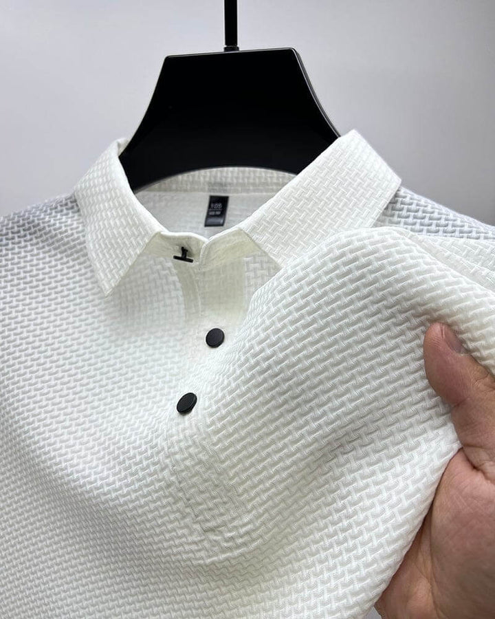 Herren Luxus Polohemd, stilvoll & atmungsaktiv, ideal für elegante Freizeitlooks und den Sommer.