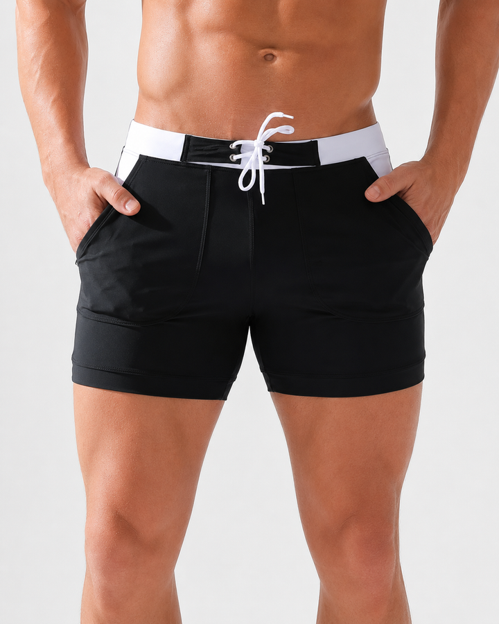 Entspannte Herren Schwimmshorts, schnelltrocknende Badehose für Strand, Pool & Wassersport im Sommerurlaub.