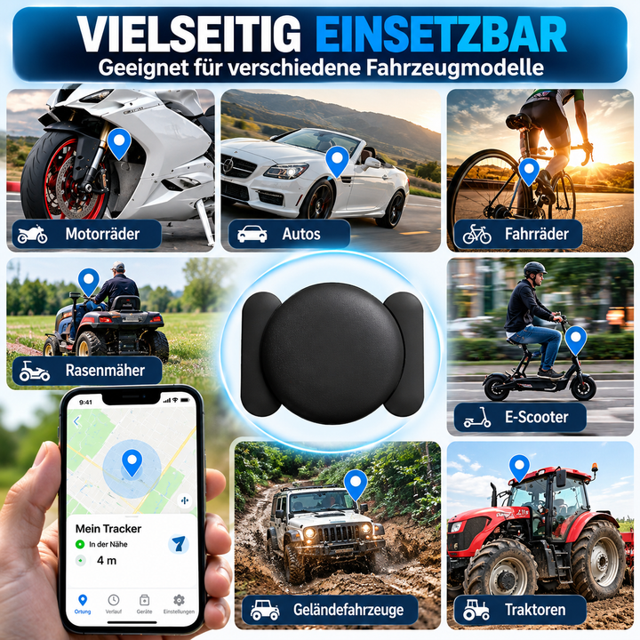 Mini GPS-Tracker für Fahrzeuge – Echtzeit-Ortung ohne Abo