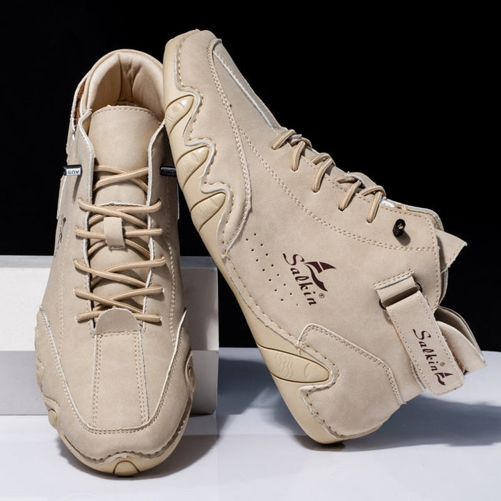 Orthopädische Komfortschuhe Ethan aus Leder für Damen & Herren, ideal bei Fußschmerzen & für Haltungskorrektur.