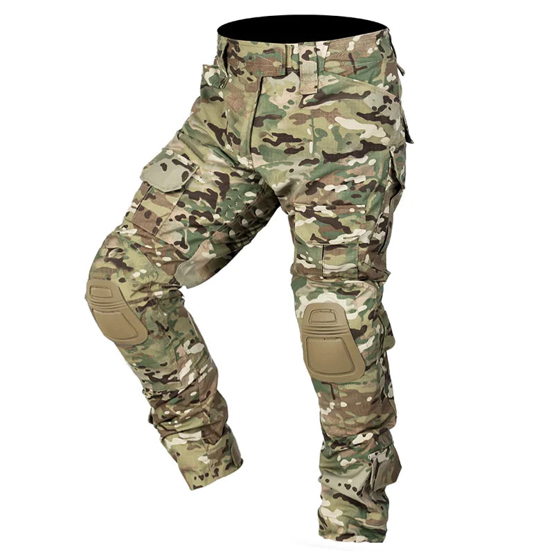 Funktionale Herren Outdoorhose mit Kniepolstern, zahlreiche Taschen für maximale Praktikabilität.