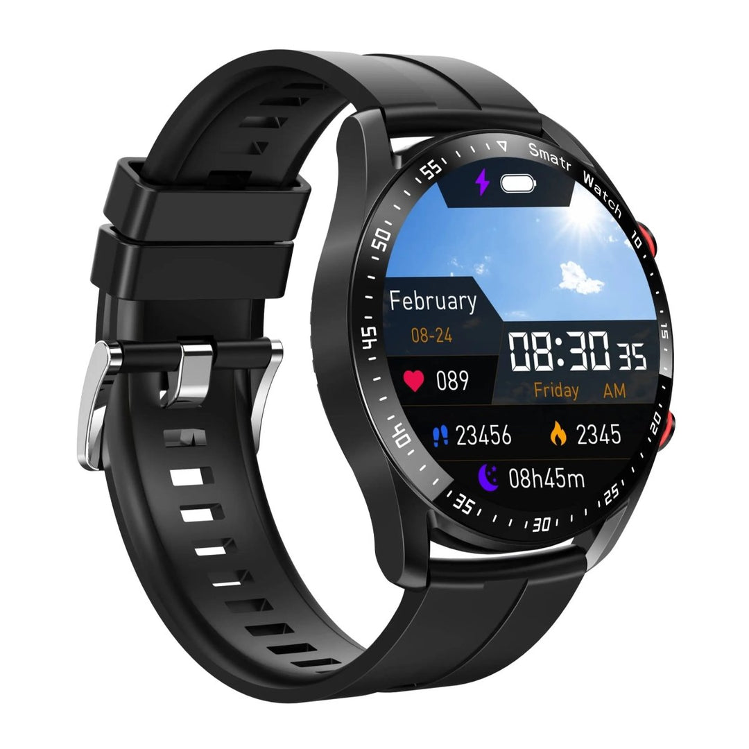 Unisex Smartwatch mit EKG, Herzfrequenzüberwachung und Bluetooth Anrufen.