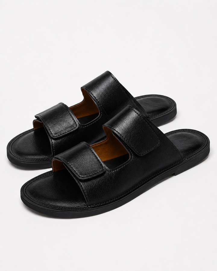 Herren Wasserdichte Outdoor-Sandale für Sommer und Freizeit, bequem mit Klettverschluss verstellbar.