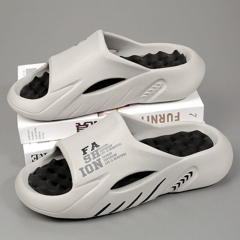 Unisex orthopädische Slipper für Damen und Herren, mit starker Fußgewölbeunterstützung gegen Fußschmerzen.