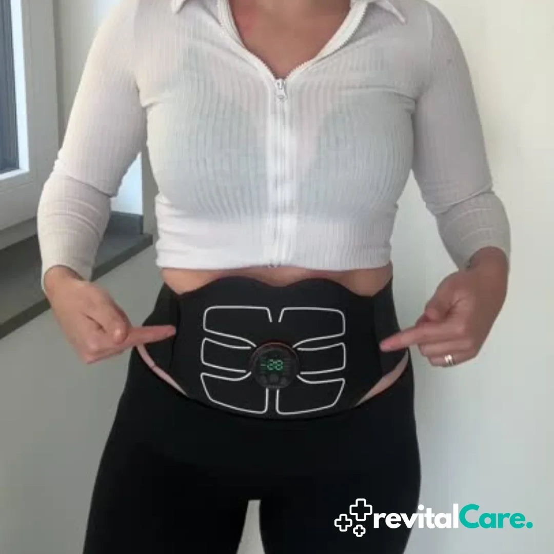 CorePulse EMS-Gerät für Bauchmuskeln, ideal für Heimtraining, Muskelstimulation & Fettverbrennung.
