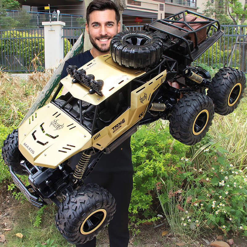 Robuster 6-Rad-Antrieb RC-Monster-Truck für Kinder, ideal für Outdoor-Gelände und Spielspaß.