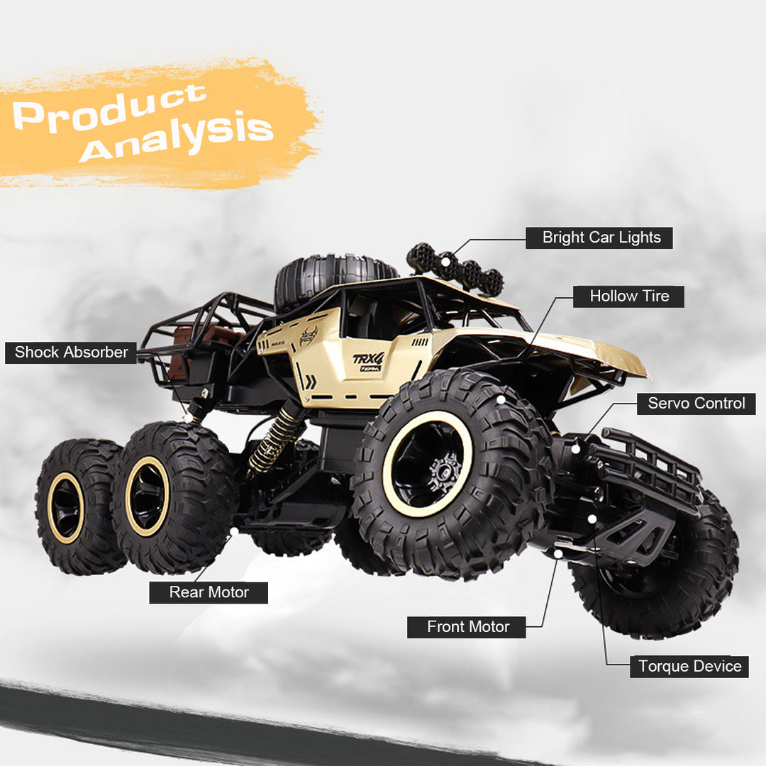 RC-Offroad-Monster-Truck mit 6-Rad-Antrieb, schnelle, elektrische Action für begeisterte Kinder.