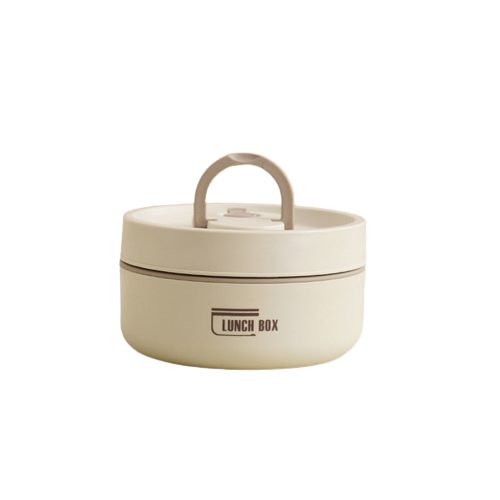Kompakte Isolier-Lunchbox aus Edelstahl mit bequemer Tragetasche für kleine und große Mahlzeiten.