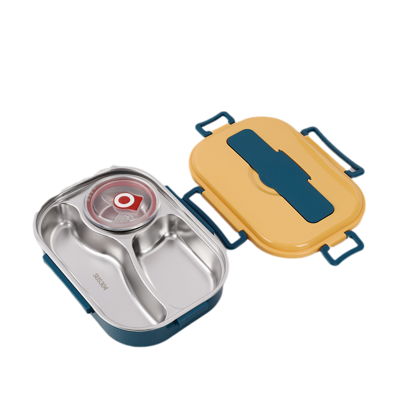 SteelLunch Thermobox aus Edelstahl, auslaufsicher und ideal für den Transport von frischen Speisen.