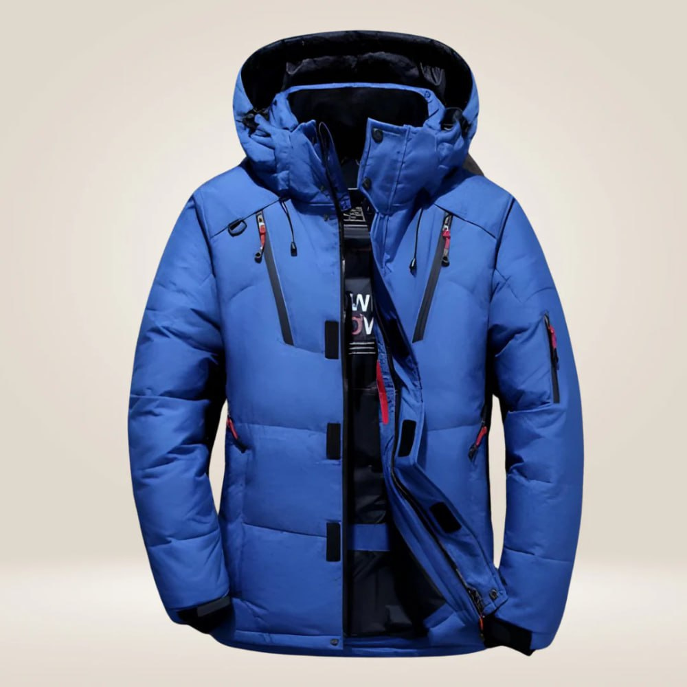 Stilvolle Herrenjacke, wetterfest & warm, ideal als Winterjacke und Outdoorjacke für Männer.