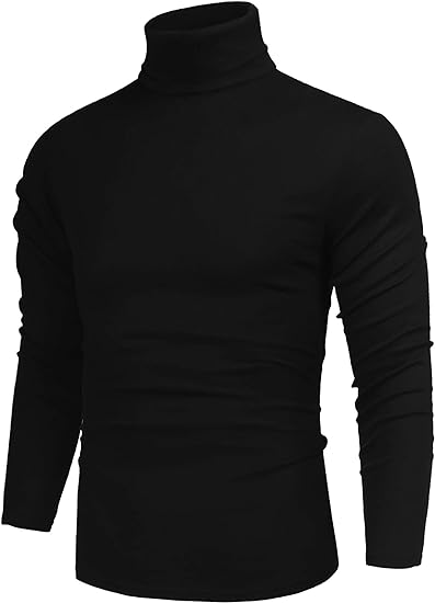 Herren-Pullover mit hohem Rollkragen, schützt vor Kälte, perfekt für einen eleganten Winterlook.