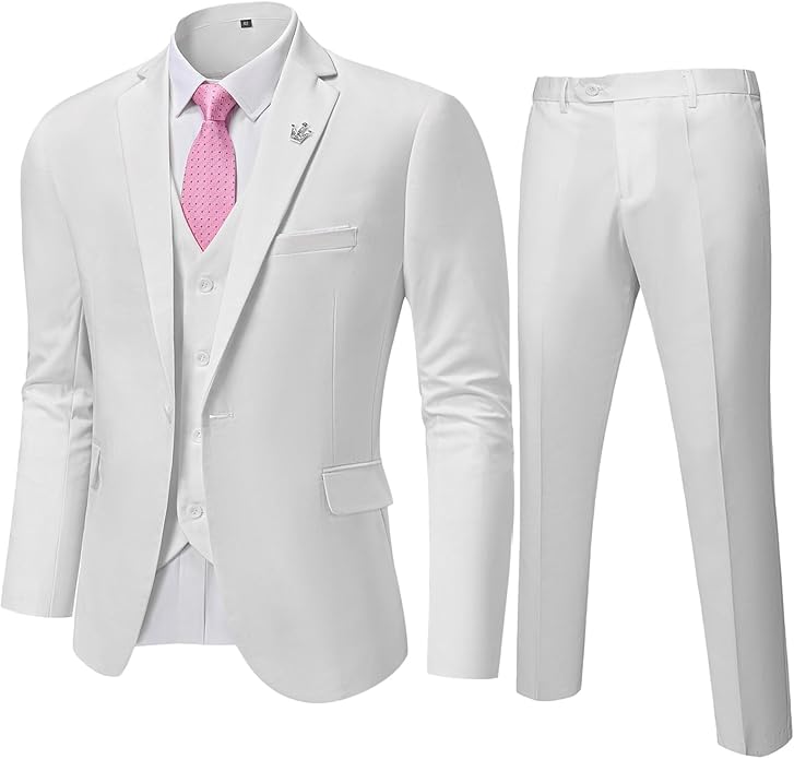 Detailaufnahme des Anzugstoffs. Hochwertiger, eleganter Herrenanzug für Business & Hochzeit.