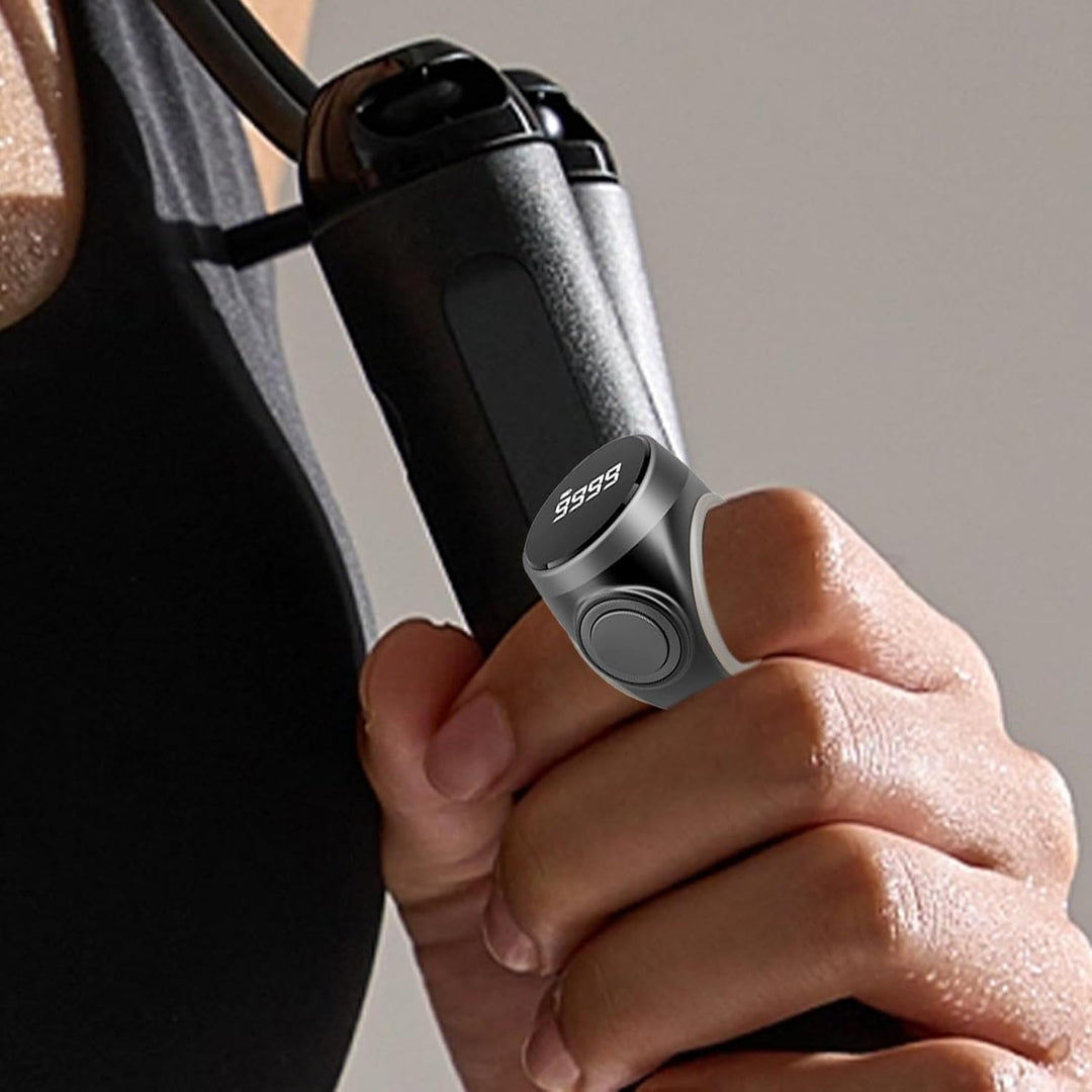 Elektronischer Fingerzähler-Ring, wiederaufladbar, digital, perfekt für Konzentration & Sport.