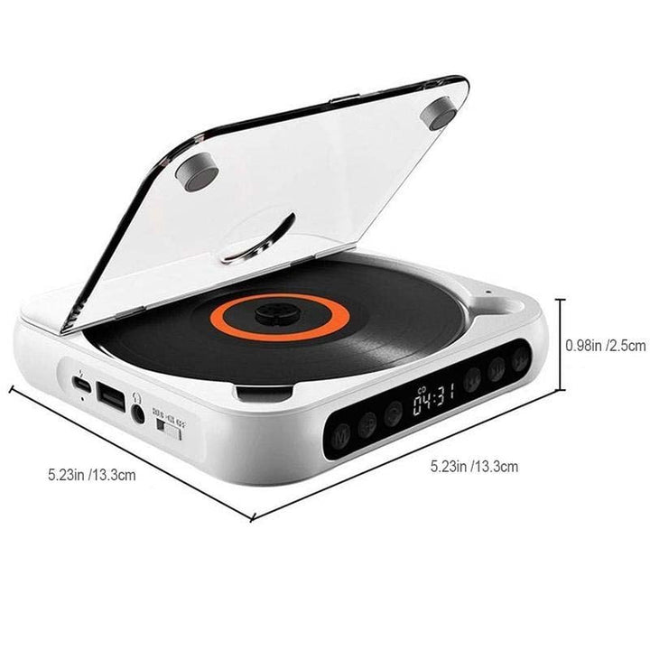 Drahtloser CD-Player für alle CDs, mit einfacher Bedienung und Bluetooth 5.3.