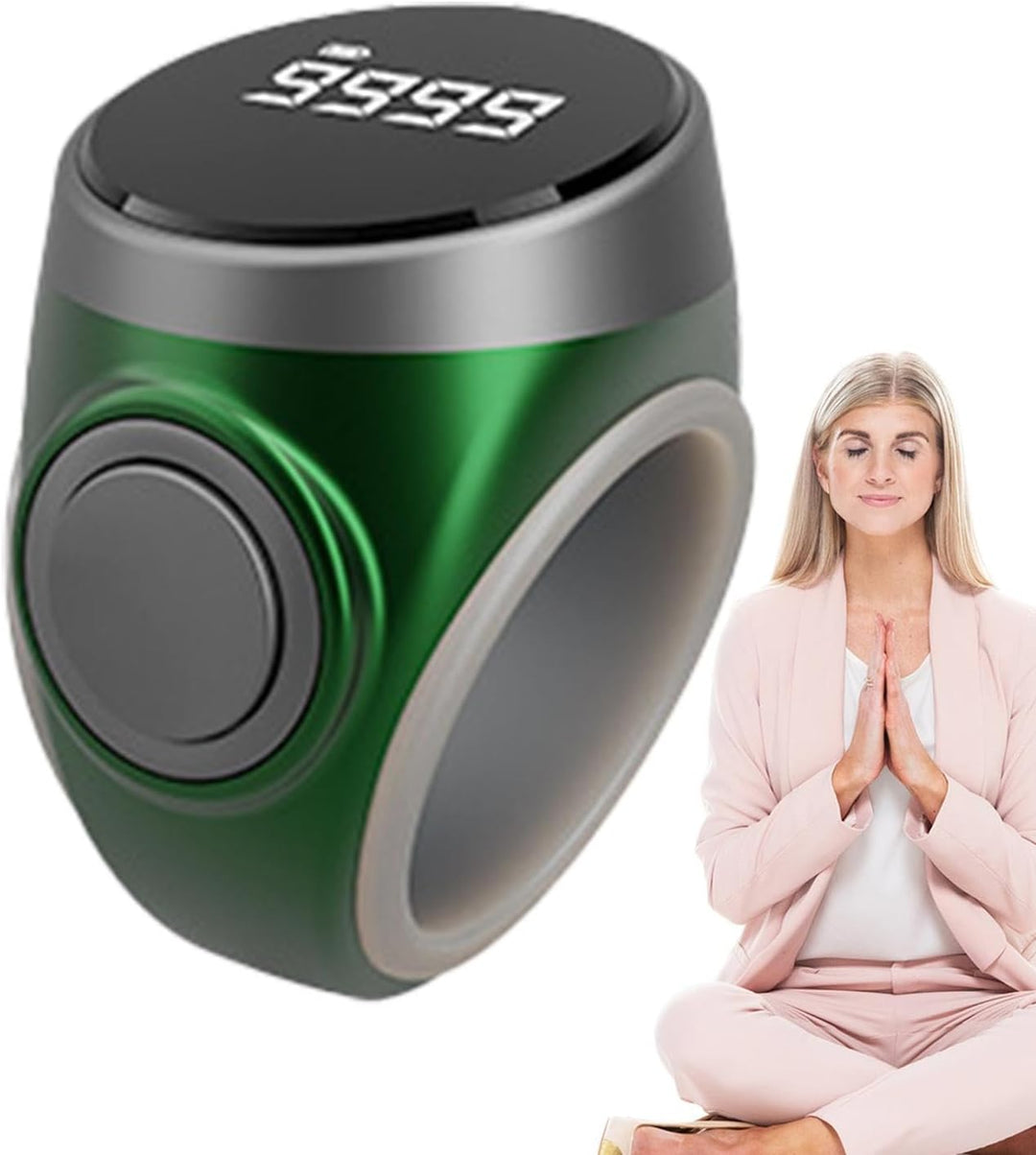 4-stelliger digitaler Fingerzähler-Ring, wiederaufladbar, von Calmero, leicht & benutzerfreundlich.