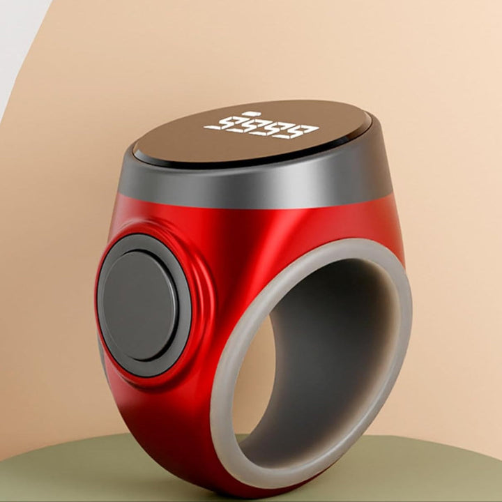 Moderner wiederaufladbarer Fingerzähler-Ring, 4-stellig, digitales Zählgerät für viele Zwecke.