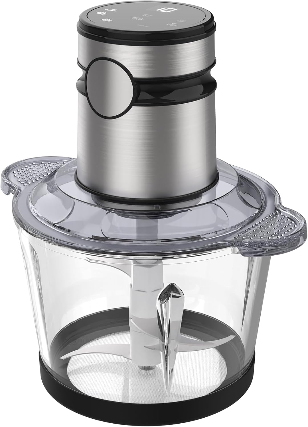 Elegante ChopPro Küchenmaschine mit Touch-Steuerung, die sich modern in jede Küche einfügt.
