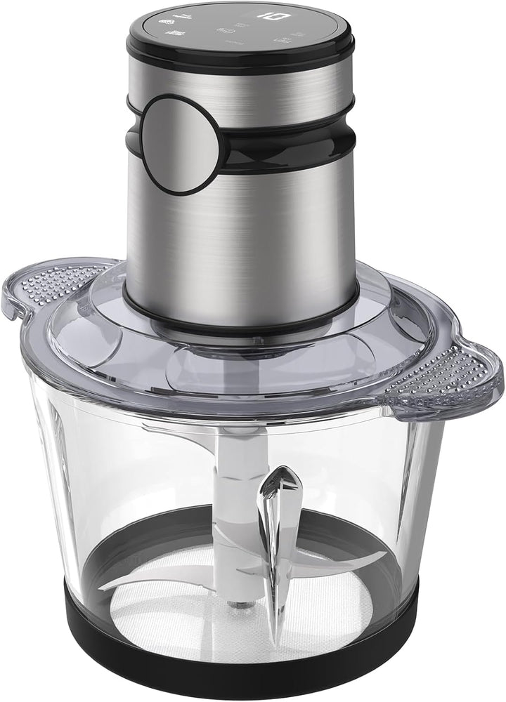 Elegante ChopPro Küchenmaschine mit Touch-Steuerung, die sich modern in jede Küche einfügt.