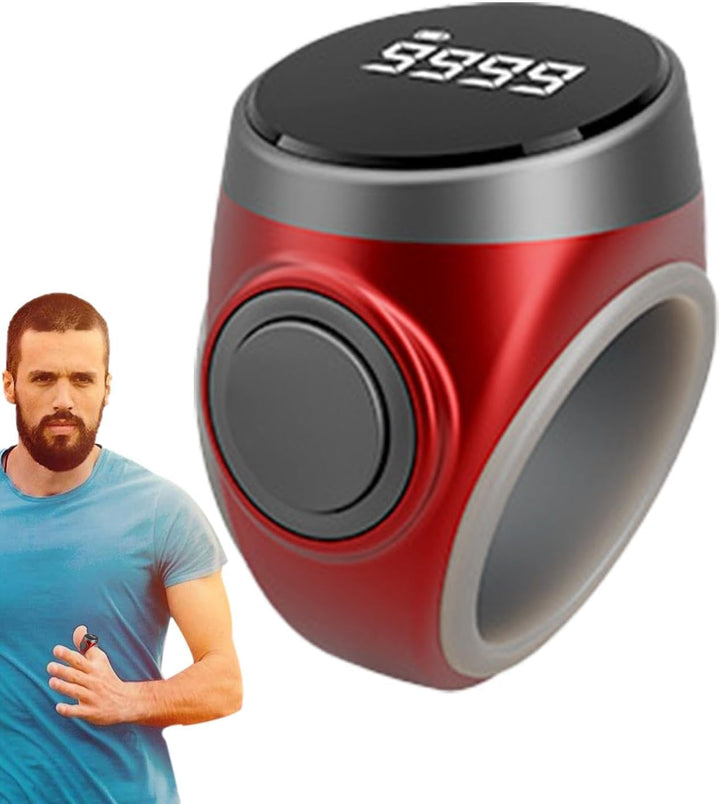 Tragbares Zählgerät als Ring für Finger, digital, wiederaufladbar, ideal für Meditation.