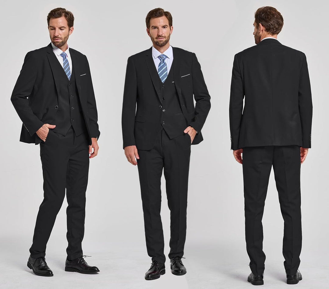 Stilvoller Herrenanzug Zweiteiler. Zeitloser Business-Look, ideal für Hochzeiten & Events.