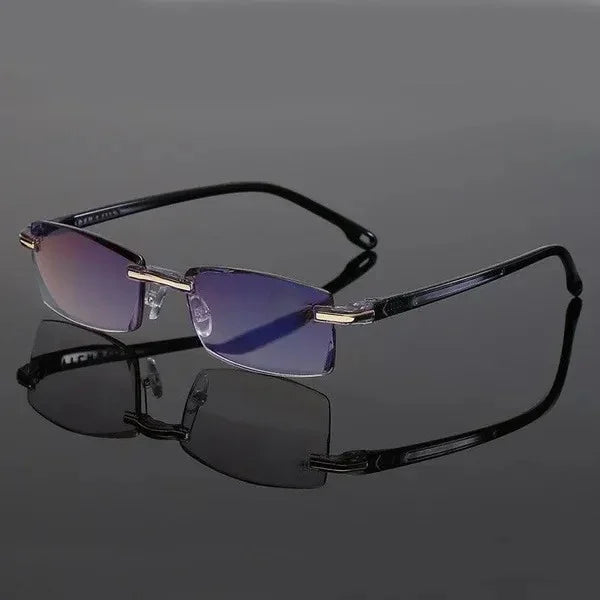 Unisex Multifokale Lesebrille in Schwarz, robust & komfortabel für den Alltag, ideal als Sehhilfe.