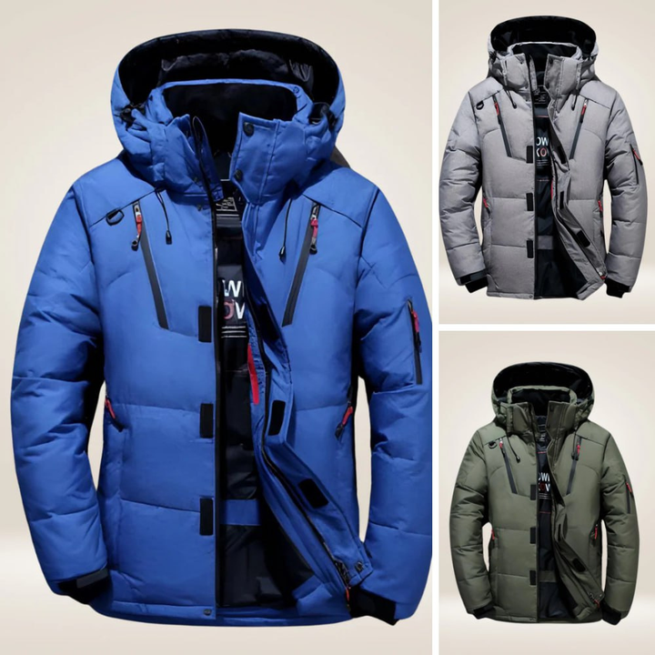 Warme, winddichte Herren Winterjacke für extremen Kälteschutz und wetterfeste Outdoor-Aktivitäten.