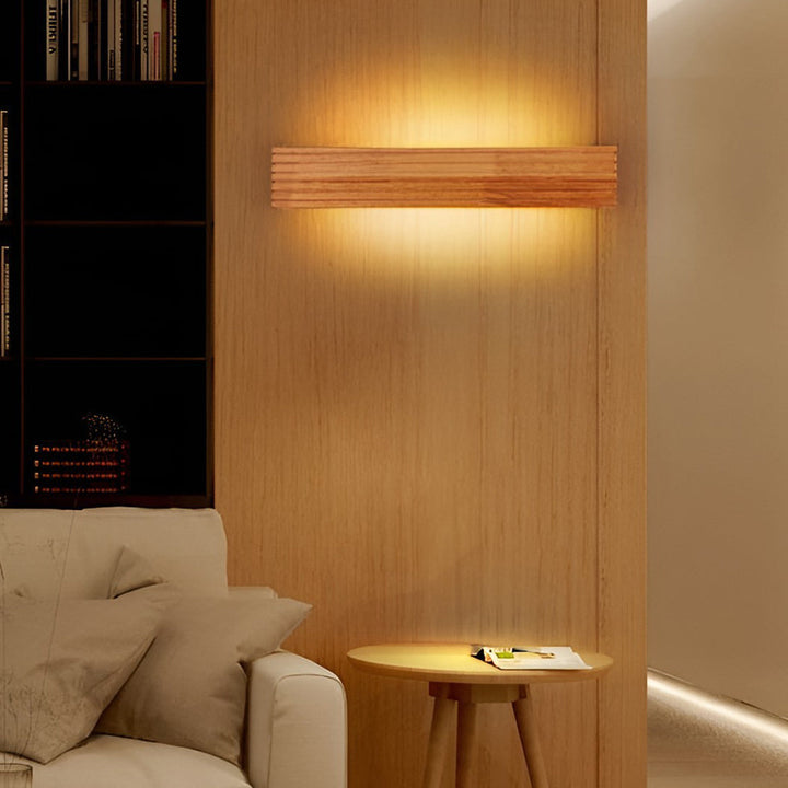 Nordische LED-Wandleuchte rechteckig im Badezimmer, wasserdicht, spendet helles, klares Licht.