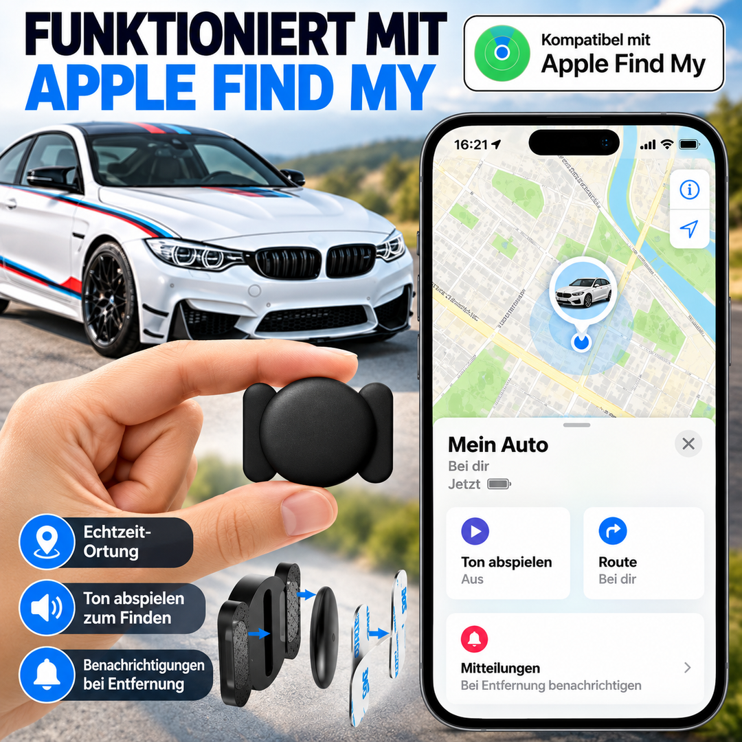 Mini GPS-Tracker für Fahrzeuge – Echtzeit-Ortung ohne Abo