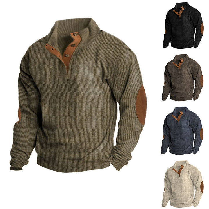 Entspannter Herren Outdoor Pullover für Freizeit & Abenteuer. Warm, stilvoll & komfortabel für kalte Tage.